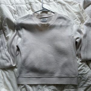 Hurley Women's Ribbed Cream Sweater
